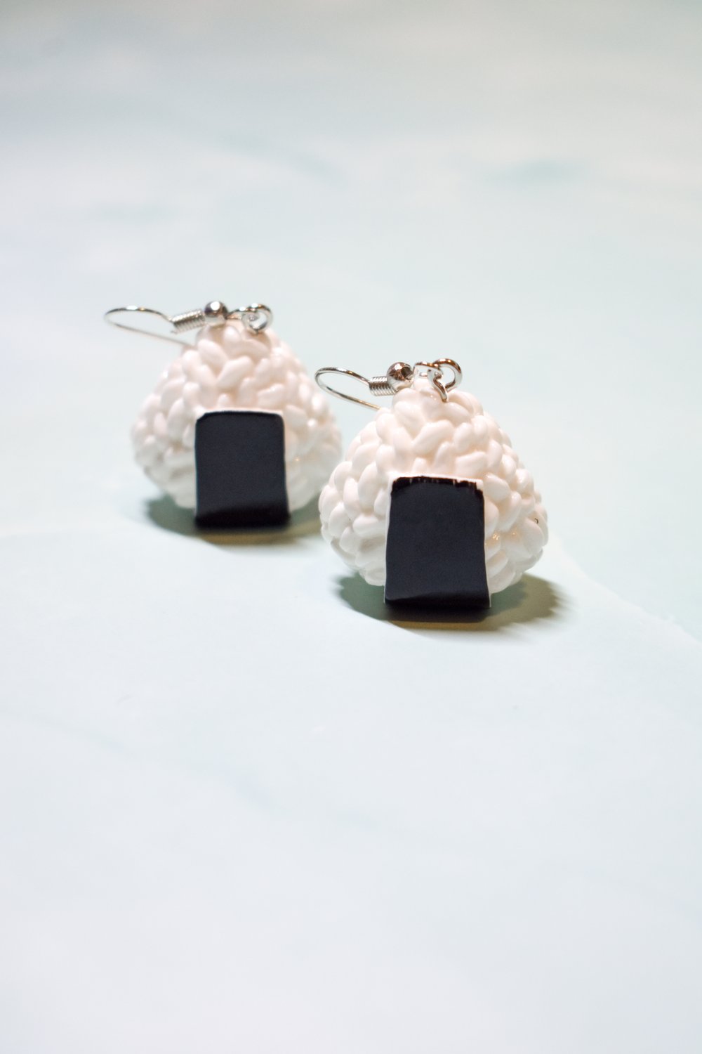 Image of Onigiri Rice Ball Hook Earrings