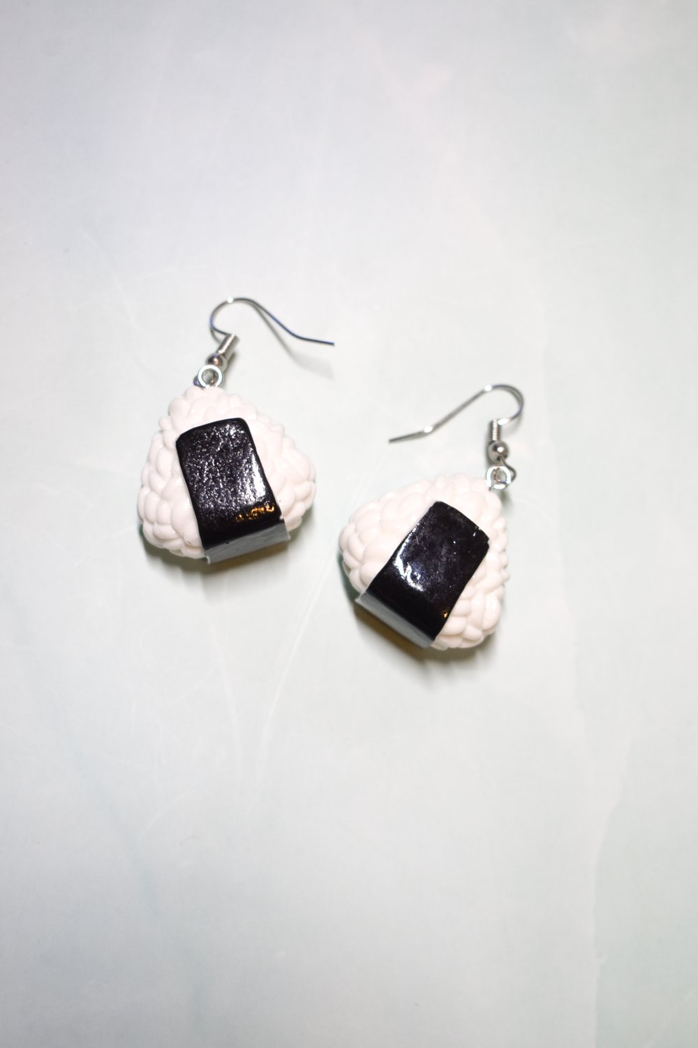 Image of Onigiri Rice Ball Hook Earrings