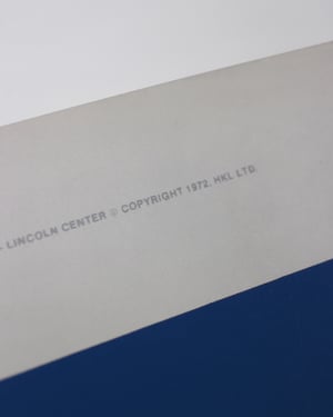 Original silkscreen poster by Josef Albers - 10th New York Film Festival, Lincoln Center ca. 1972