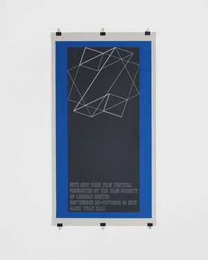 Original silkscreen poster by Josef Albers - 10th New York Film Festival, Lincoln Center ca. 1972