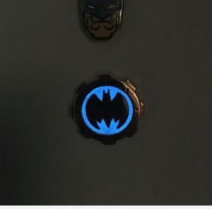 Image of Bat & Knight Light - Tie Pin, Lapel Pin Set