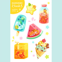 Image 2 of summer fresh sticker sheet