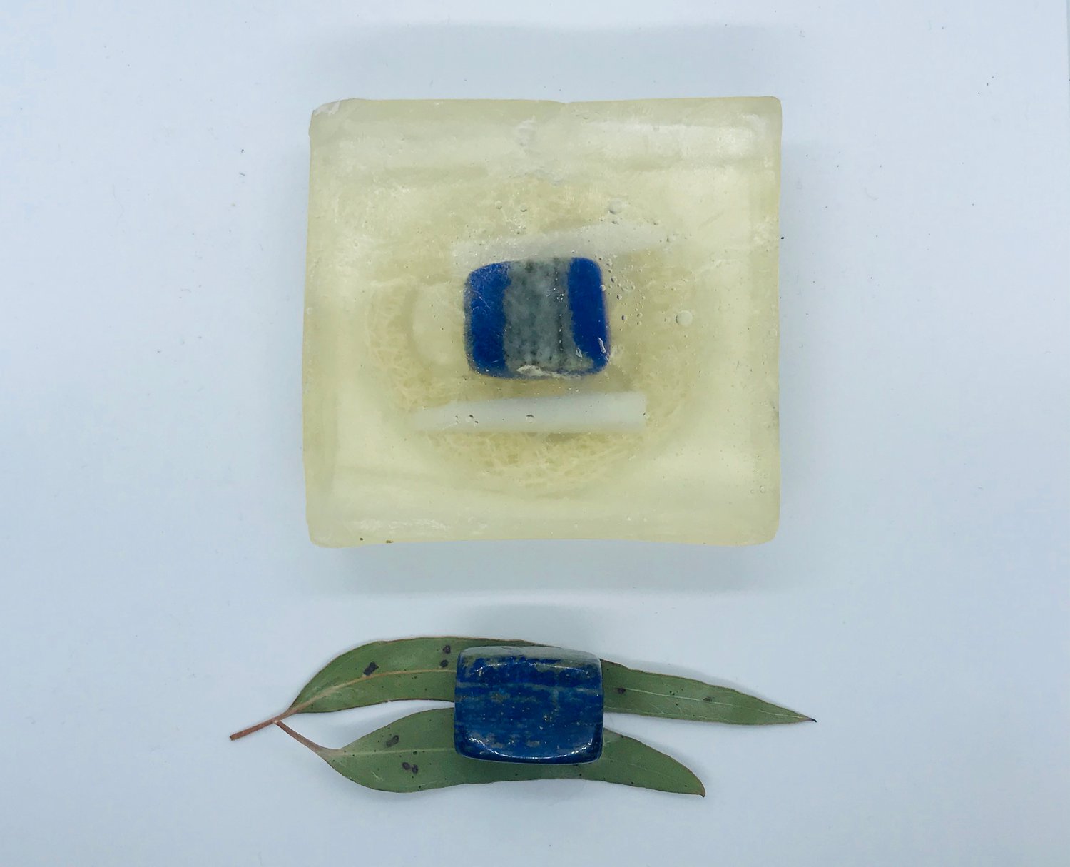 Lapis Lazuli Soap with Loofah