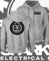 Sparkys Electrical Club Circle Logo Grey or Military Green Hoodie