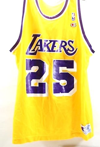 Image of Champion NBA Los Angeles Lakers "Eddie Jones" Jersey Sz 48