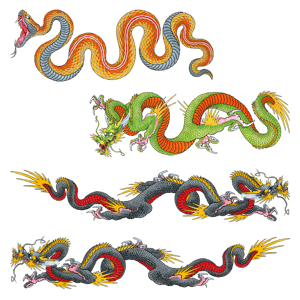 Tatouages Ephémères Dragons Serpents
