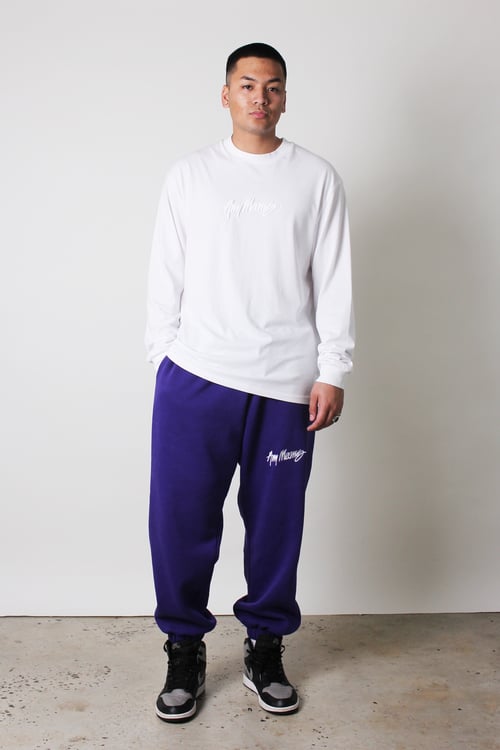 Image of Signature Sweatpants in Deep Purple