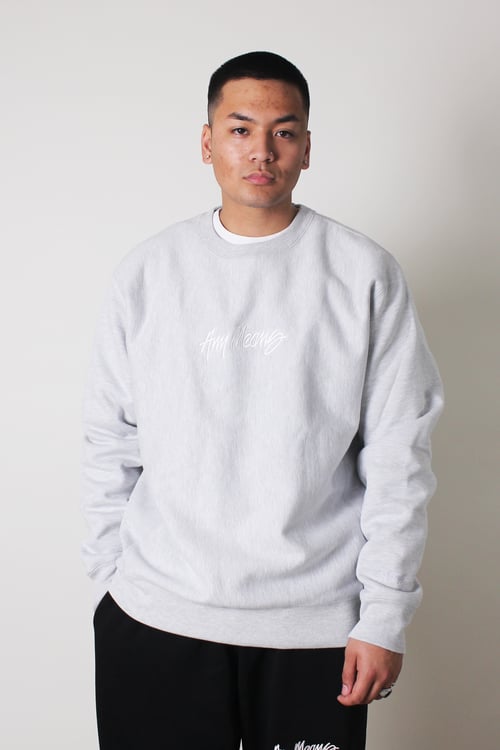 Image of Signature Crewneck in Heather Grey