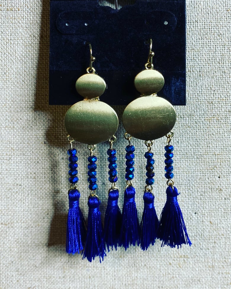 Image of Blue Tassels 