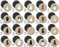Image 5 of Simply Dogs Round Magnet Sets A-N Breeds
