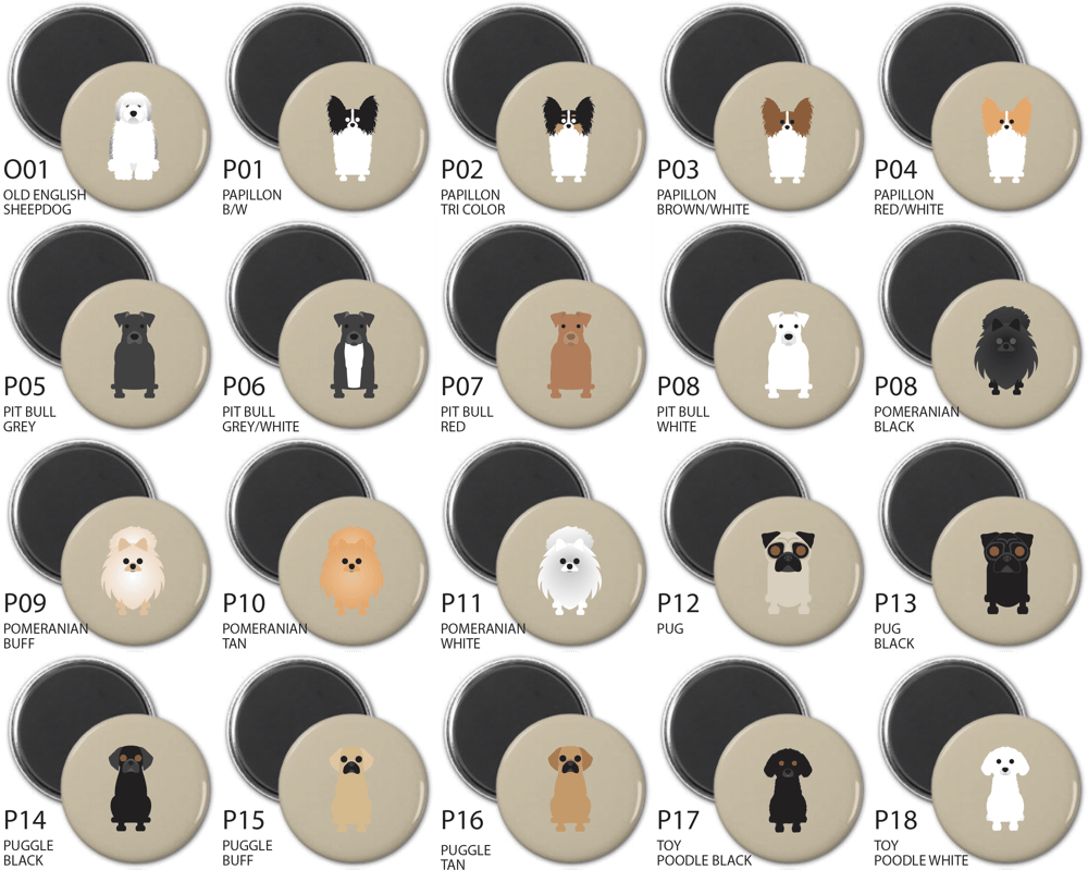 Simply Dogs Magnet Sets 0-Y Breeds