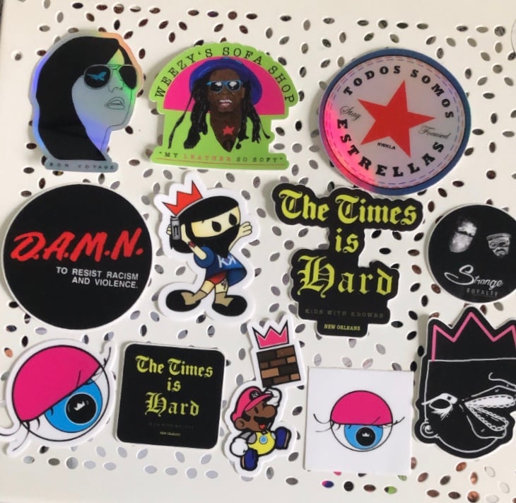 Image of Buttons & Patches & Stickers, oh my!