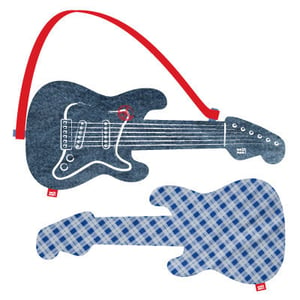 Image of electric guitar "blue check"