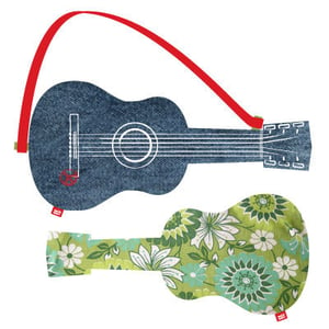Image of acoustic guitar "green flowers"