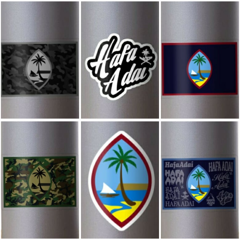 Image of Guam stickers.