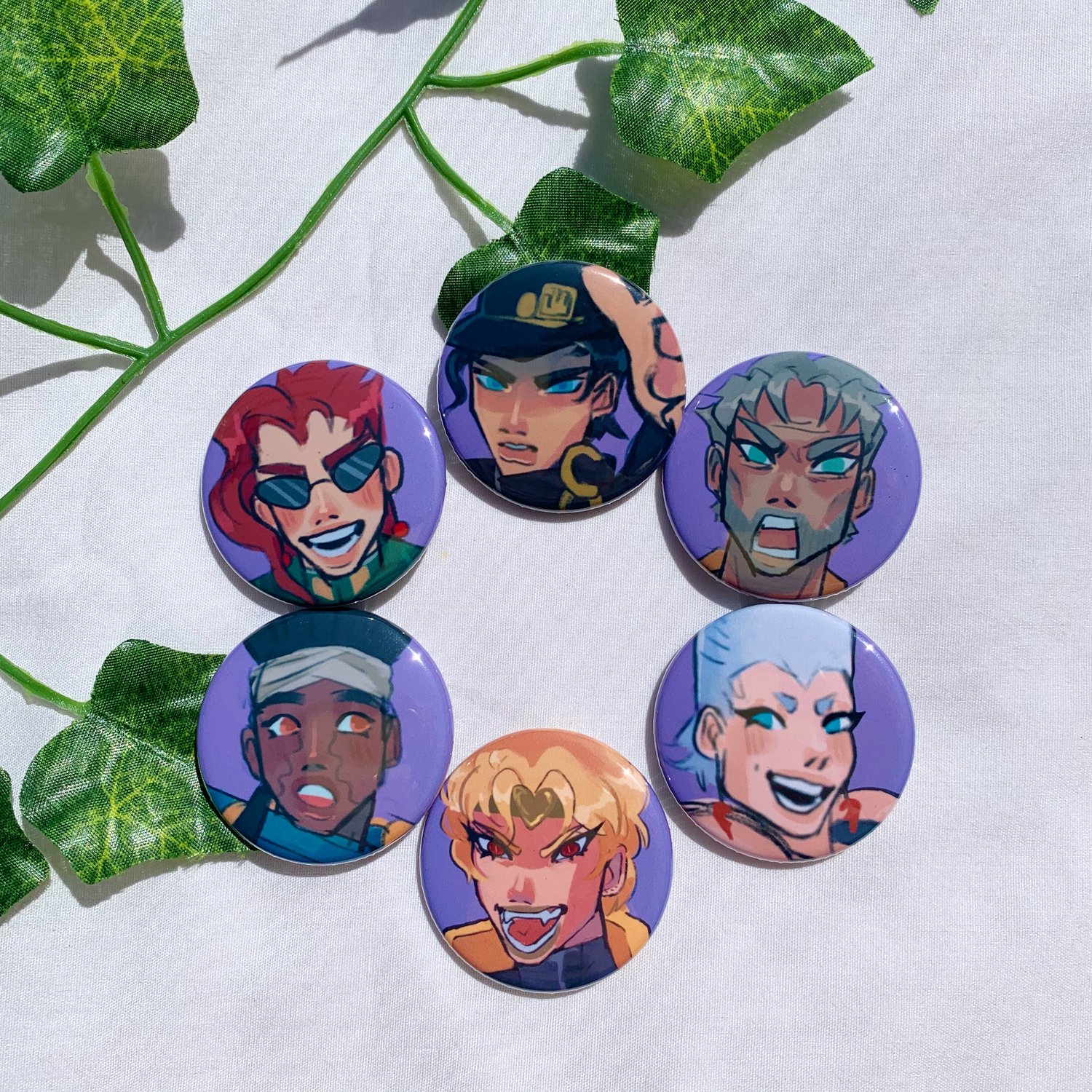 STARDUST CRUSADERS buttons (singles)