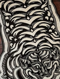 Image 4 of Tibetan Tiger Woodcut 