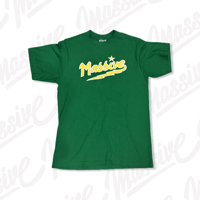 Image 1 of Lightning Script Tee - Kelly Green