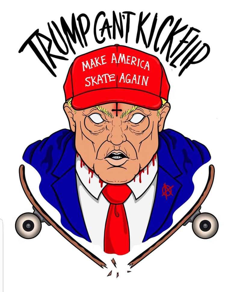 Trump Can't Kickflip Stickers (PRE ORDER)