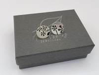 Image 1 of Floral print stud earrings
