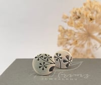 Image 2 of Floral print stud earrings