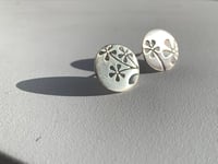 Image 4 of Floral print stud earrings