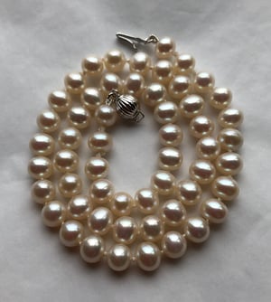 16/18 inch 8mm Handmade Pearl Necklace