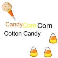 Candy corn cotton candy