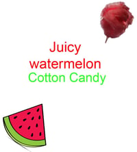 Watermelon cotton candy