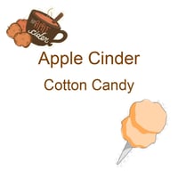 Apple cider cotton candy