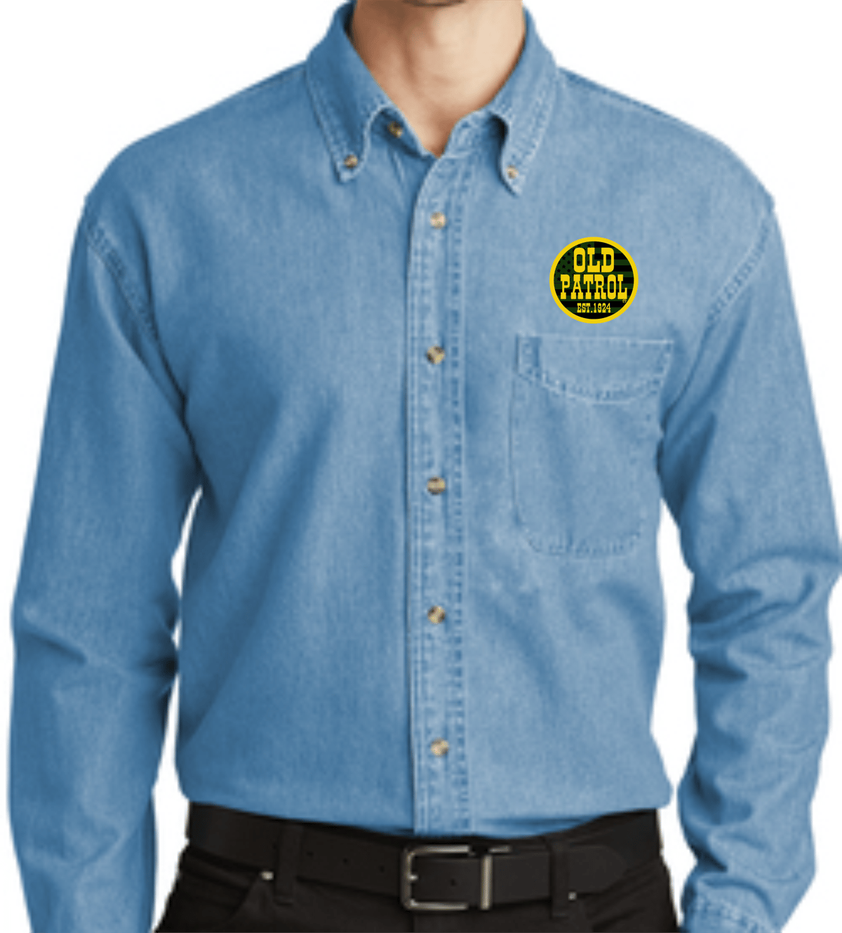 Image of DENIM OLD PATROL LONG SLEEVE SHIRTS (THREE STYLES)