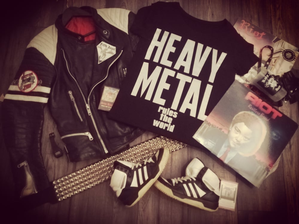 SILVER HEAVY METAL SHIRT- Pre-order!