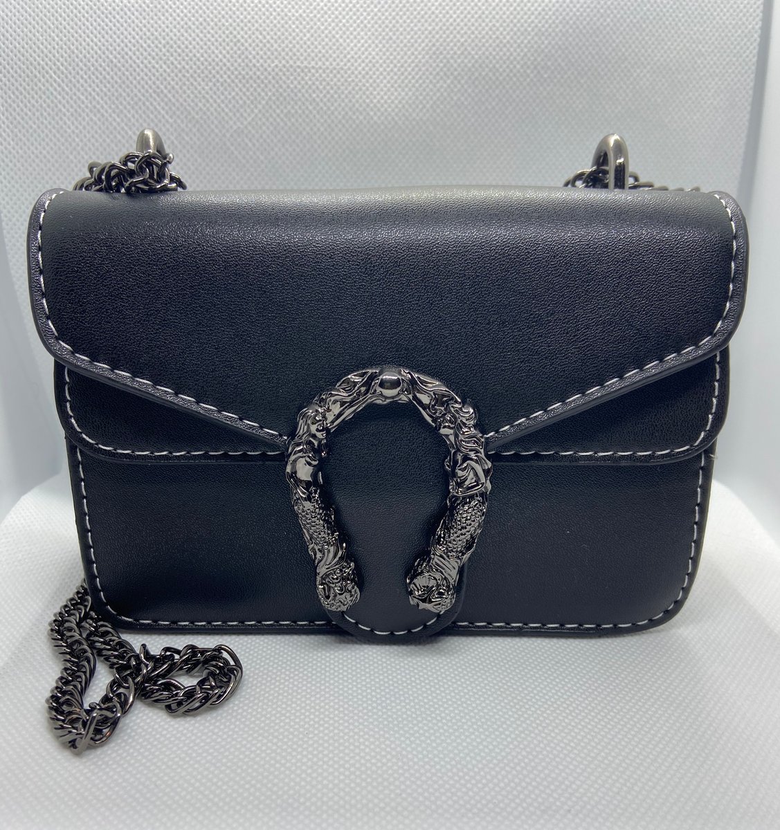Black Flap Chain Crossbody Bag | Accessories by ME