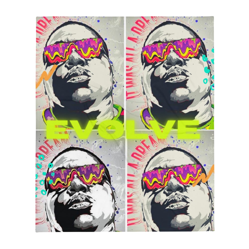 Biggie Evolve Throw Blanket Evolving to the Tee