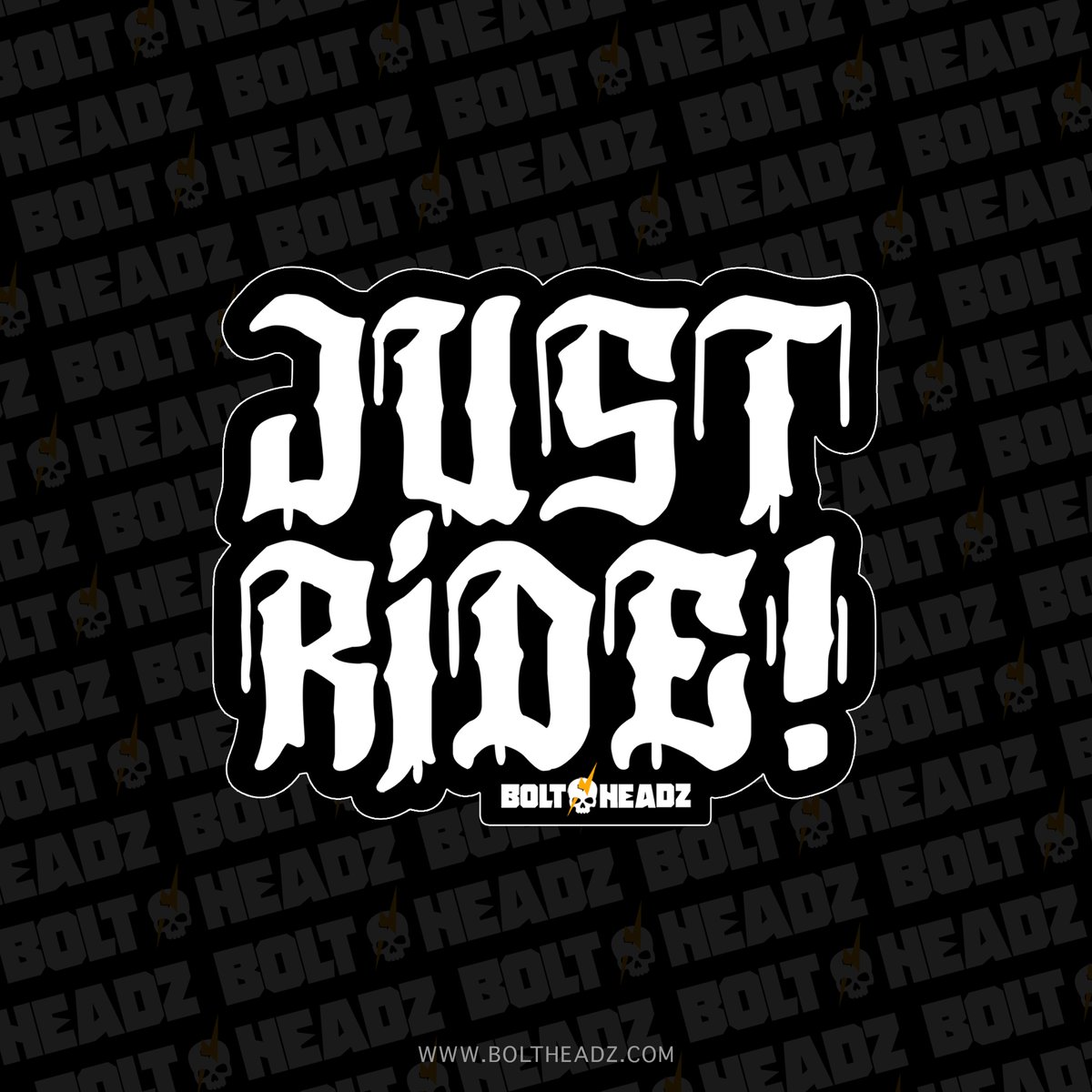 Just Ride! Die Cut Stickers