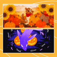 Image 1 of Fall-O-Ween Wallpapers