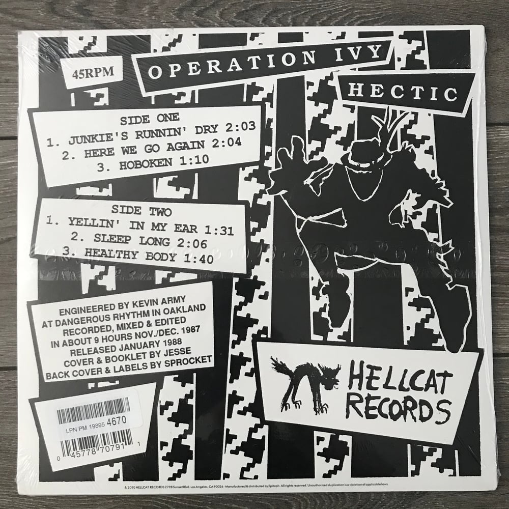 Image of Operation Ivy - Hectic EP Vinyl 12”