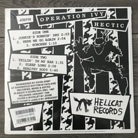 Image 2 of Operation Ivy - Hectic EP Vinyl 12”