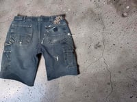 Image 3 of R REWORKED DENIM CARPENTER SHORT