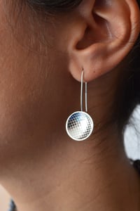 Image 2 of Faceted round drop earrings