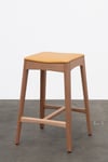 ROSE BARSTOOL IN TASMANIAN OAK WITH LEATHER UPHOLSTERY