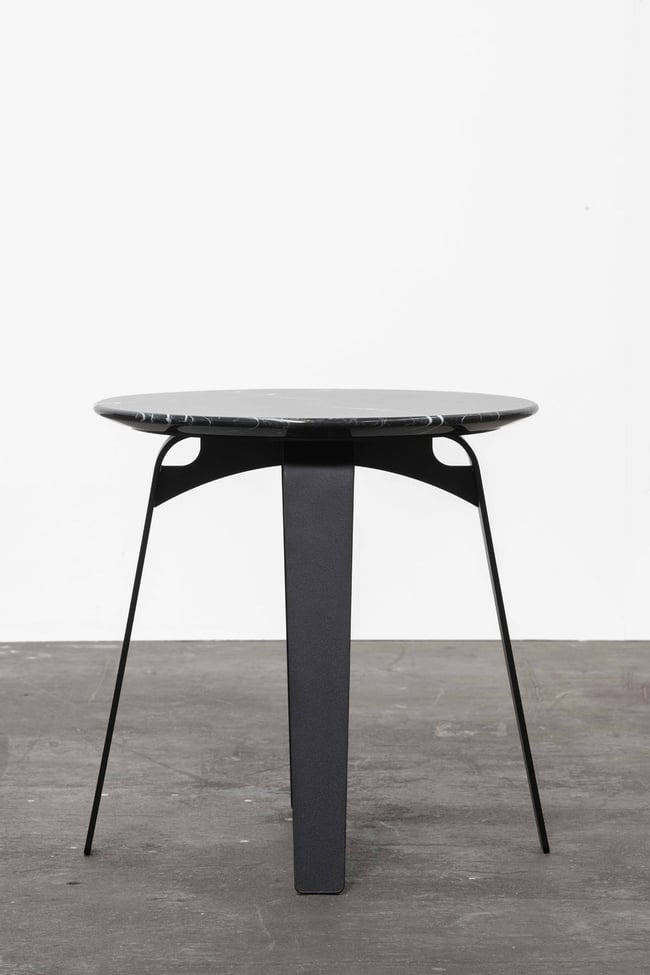 ST02 NERO MARBLE SIDE TABLE