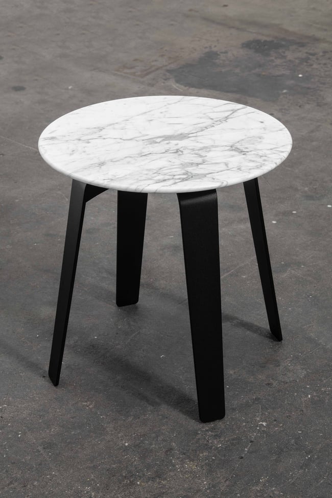 ST02 CARRARA MARBLE SIDE TABLE