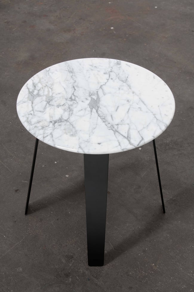 ST02 CARRARA MARBLE SIDE TABLE