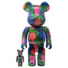 Bearbrick Andy Warhol Flowers 100％ + 400%