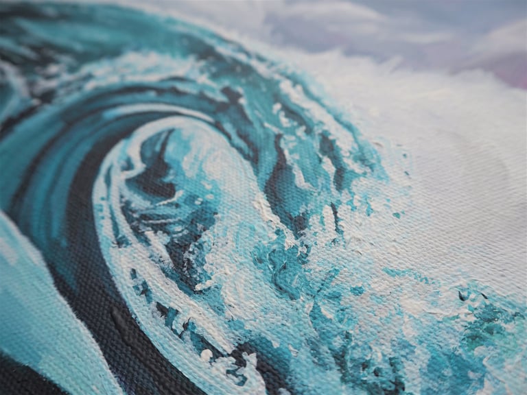 'Salt Dragon' - 12x16 inch - Acrylic Painting Image 2