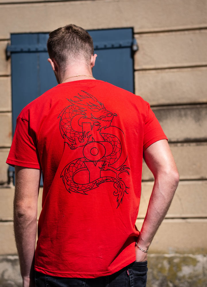 Image of t-shirt "dragon" rouge 