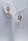 Faux Pearl Fashion Hoop Earrings 