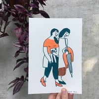 Girls Riso print A5