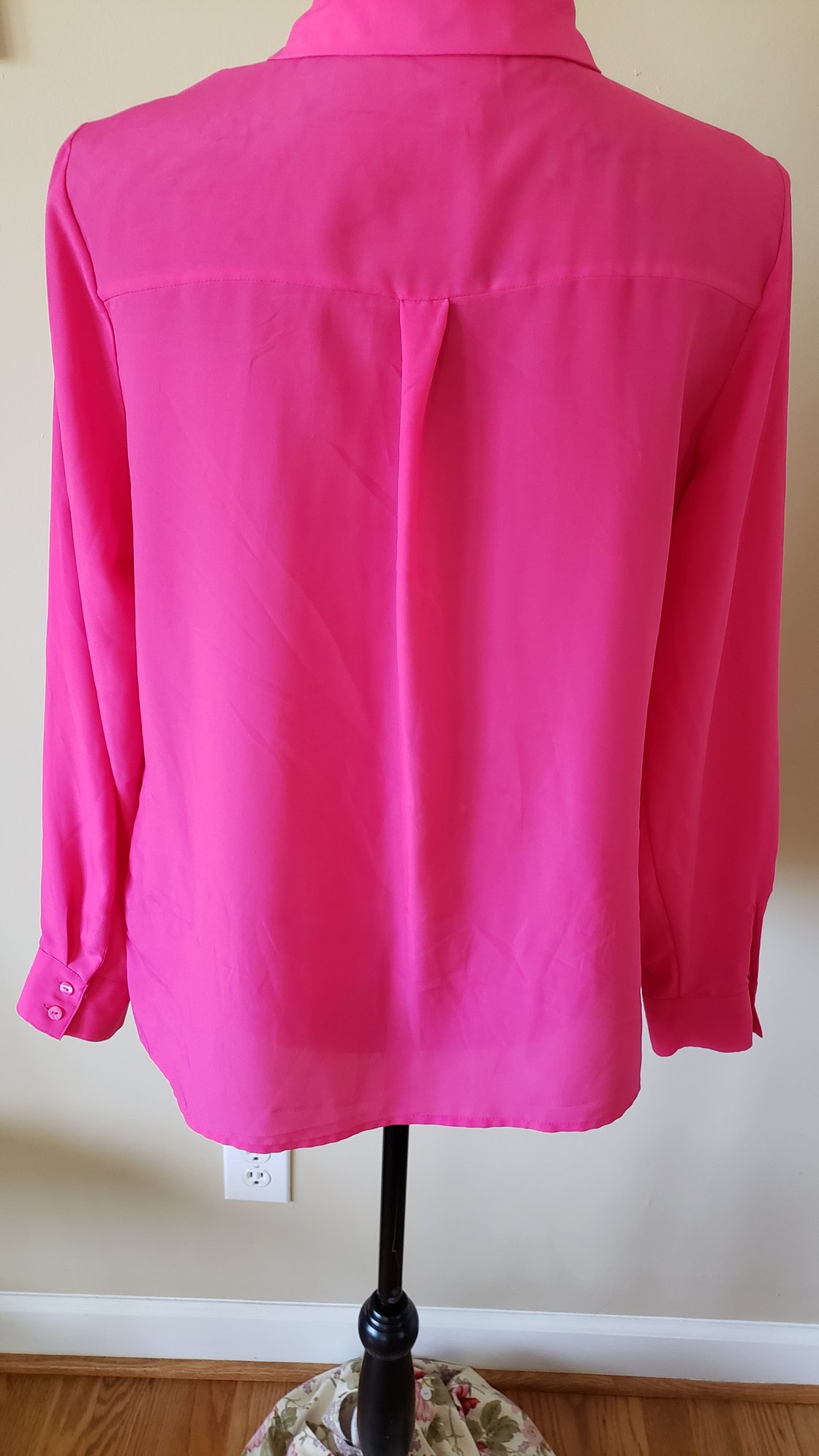 Image of Pink Long Sleeve Button Up